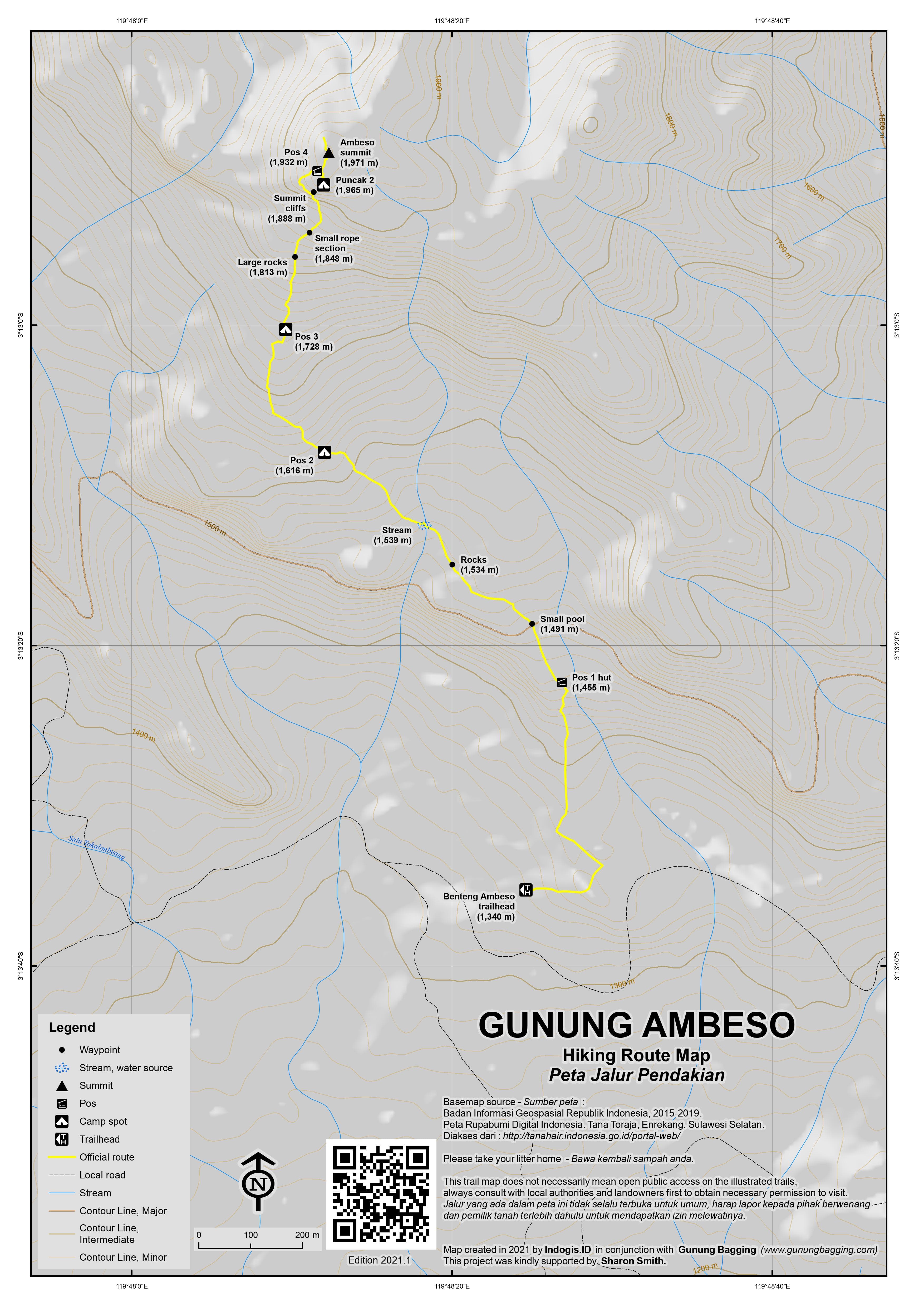 Peta Jalur Gunung Buntu Ambeso
