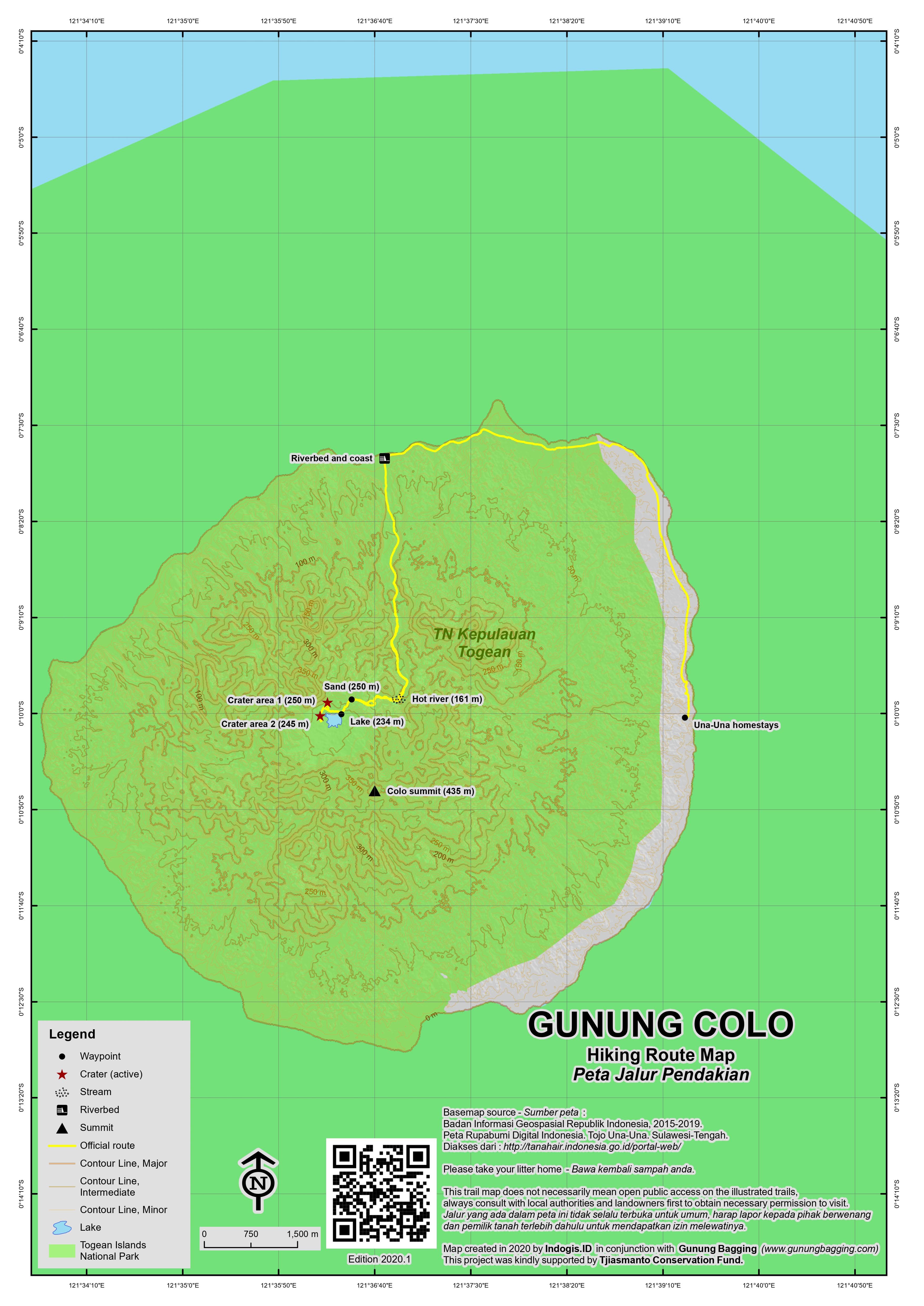 Peta Jalur Gunung Colo