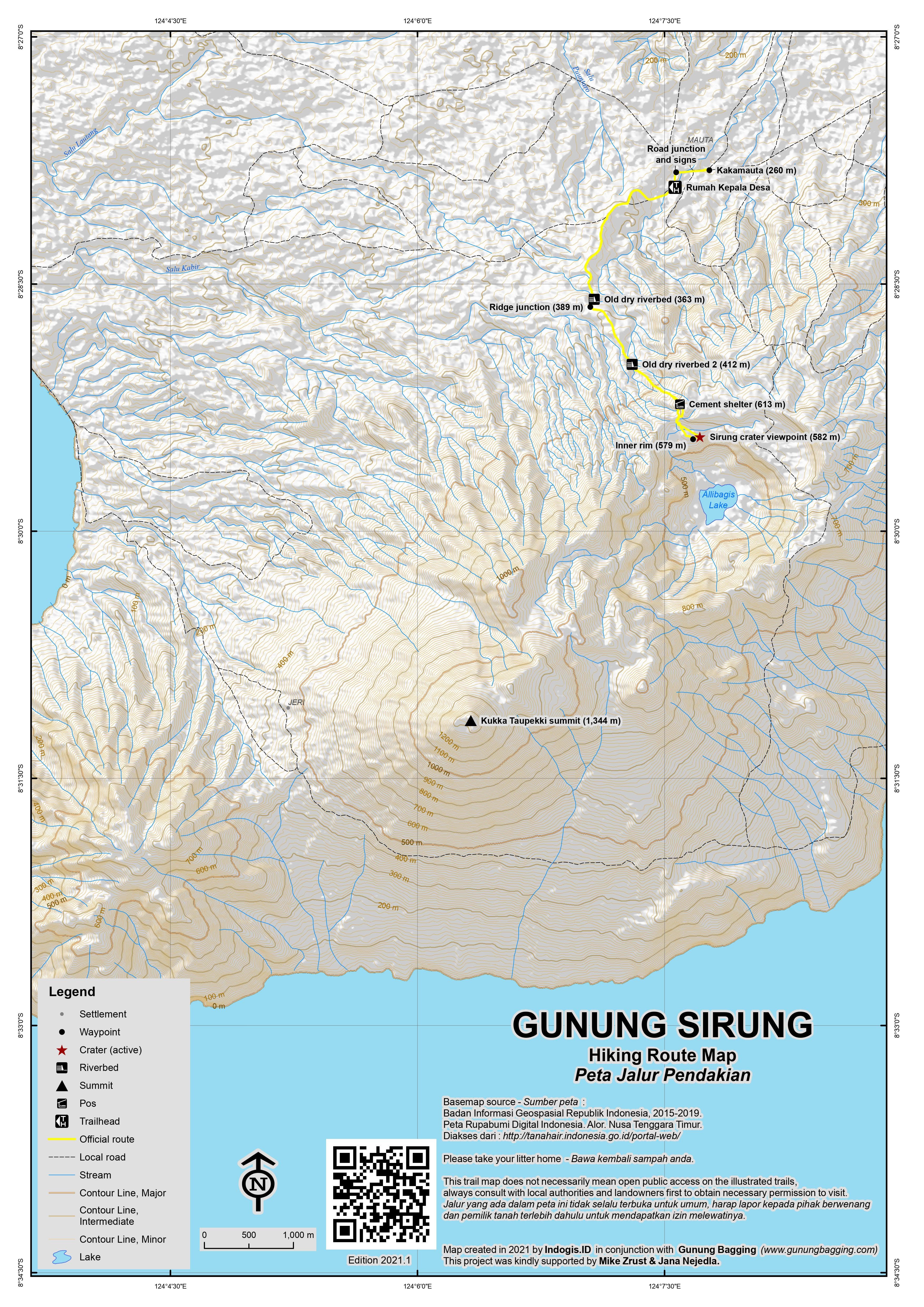 Peta Jalur Gunung Legiggar