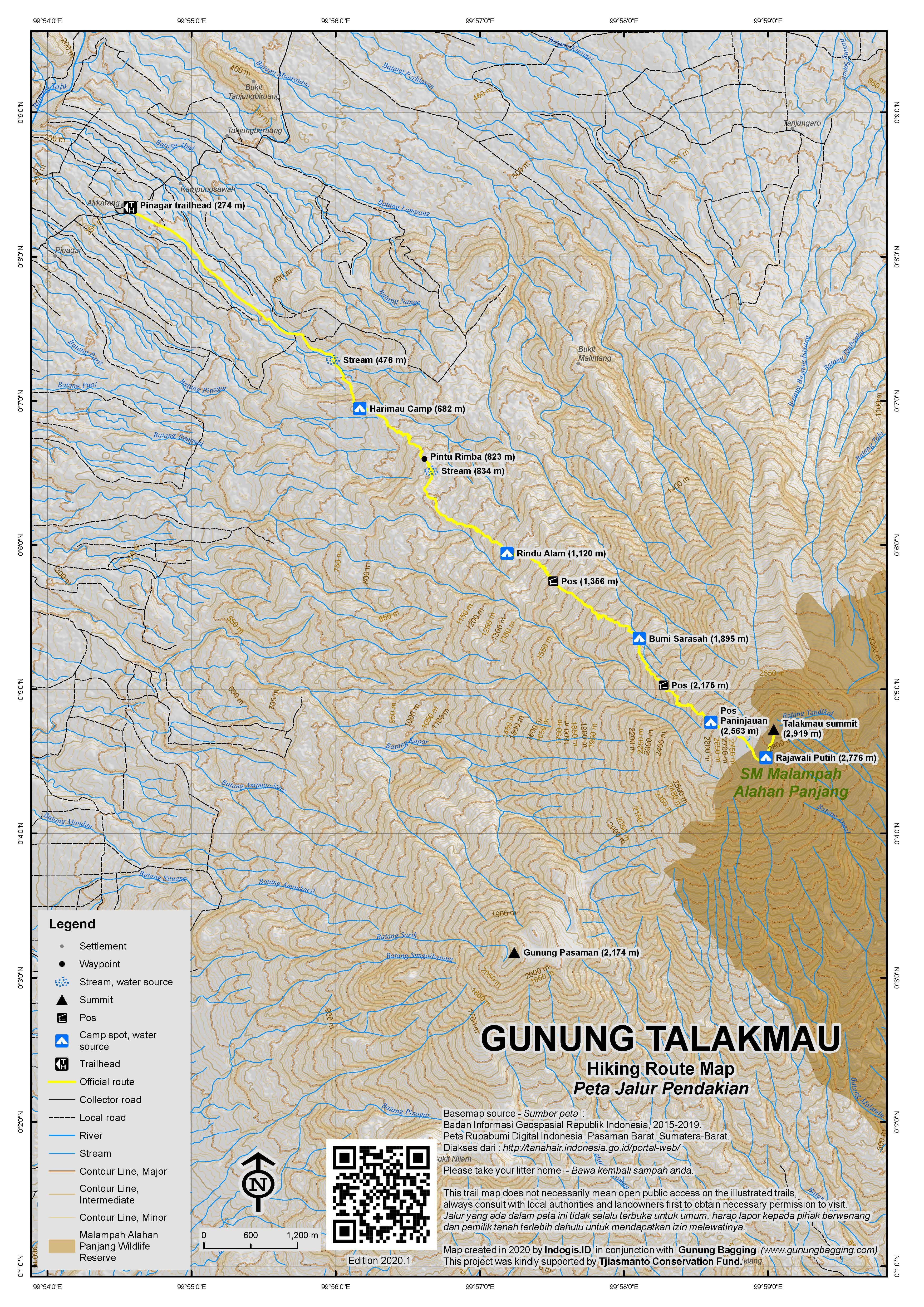 Peta Jalur Gunung Talamau