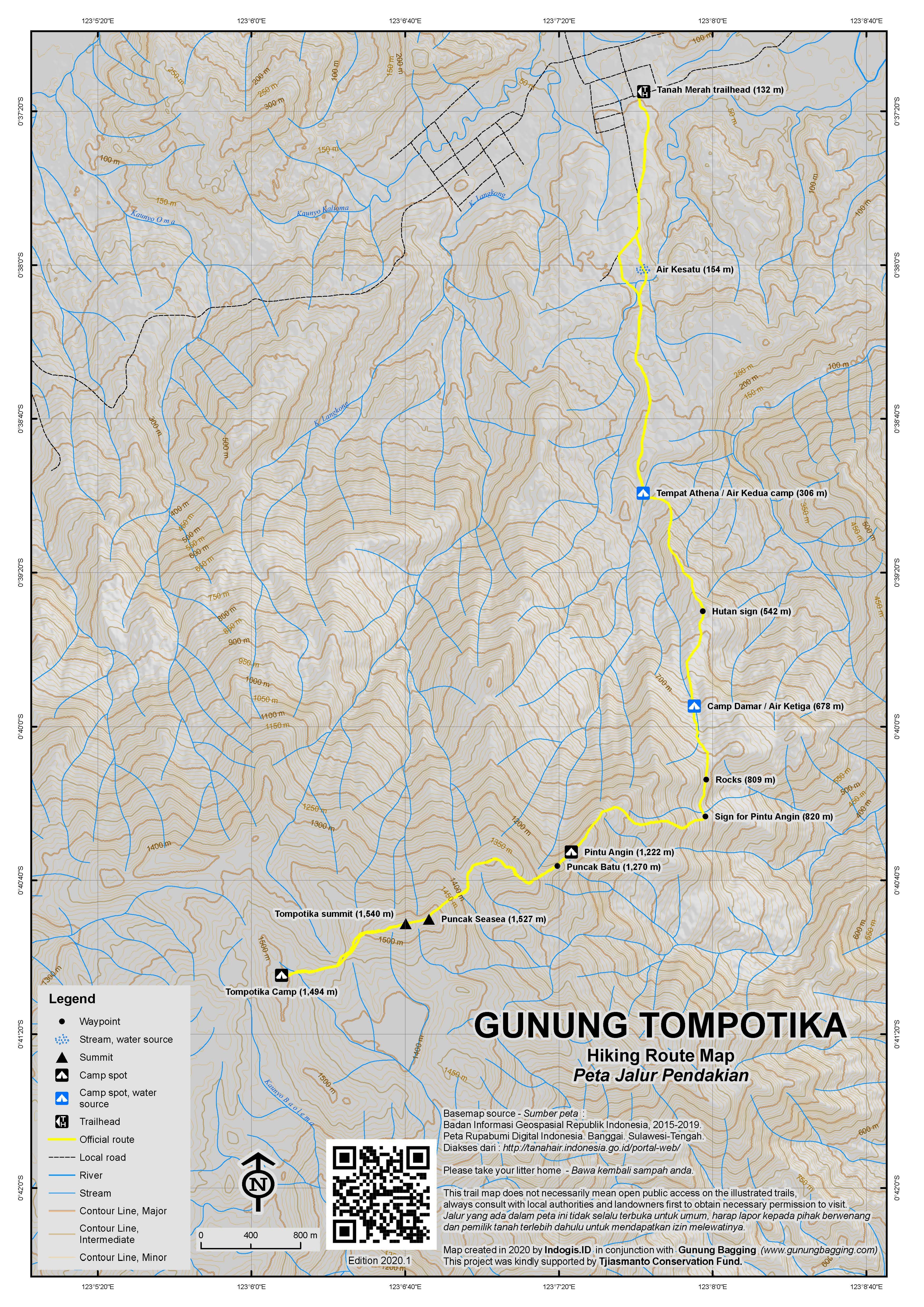 Peta Jalur Gunung Tompotika – Bungkutnyo Seasea